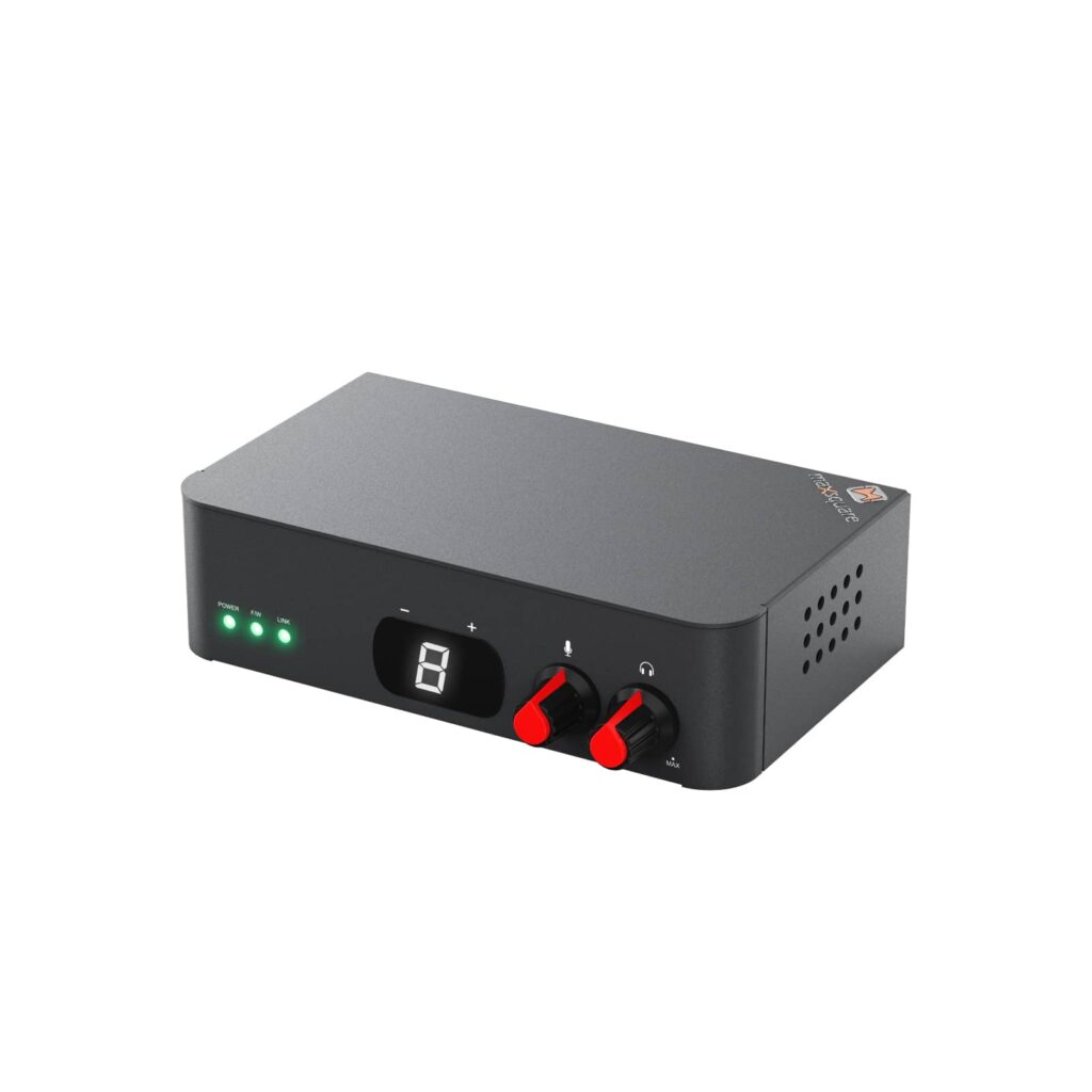 Bi-directional Dante Digital Audio Box PoE with Lip-Sync Delay ...