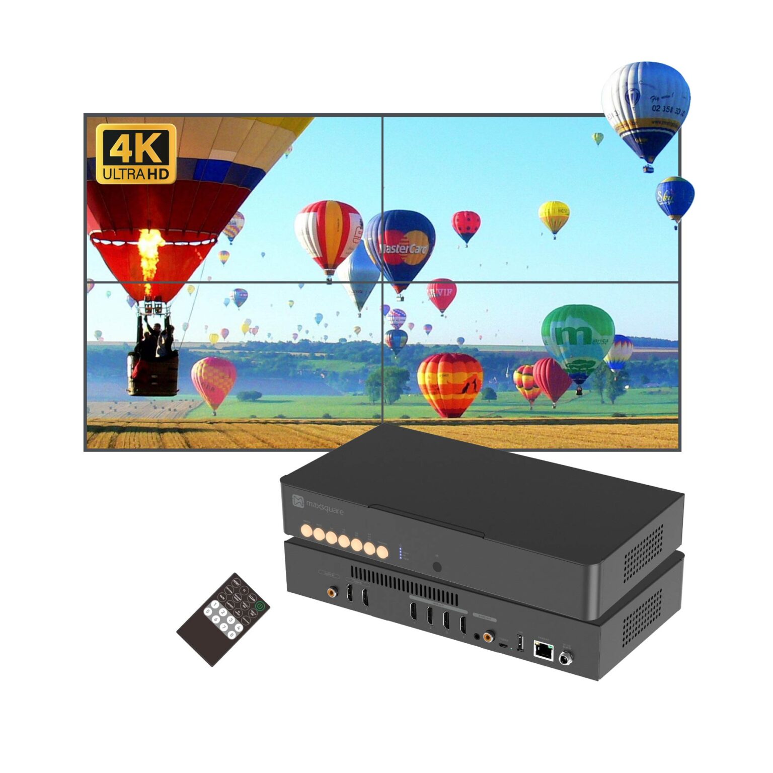 Video Wall Processer 4K HDMI 2x4 Video Wall Processor - MAXSQUARE|Pro AV Solution Expertise